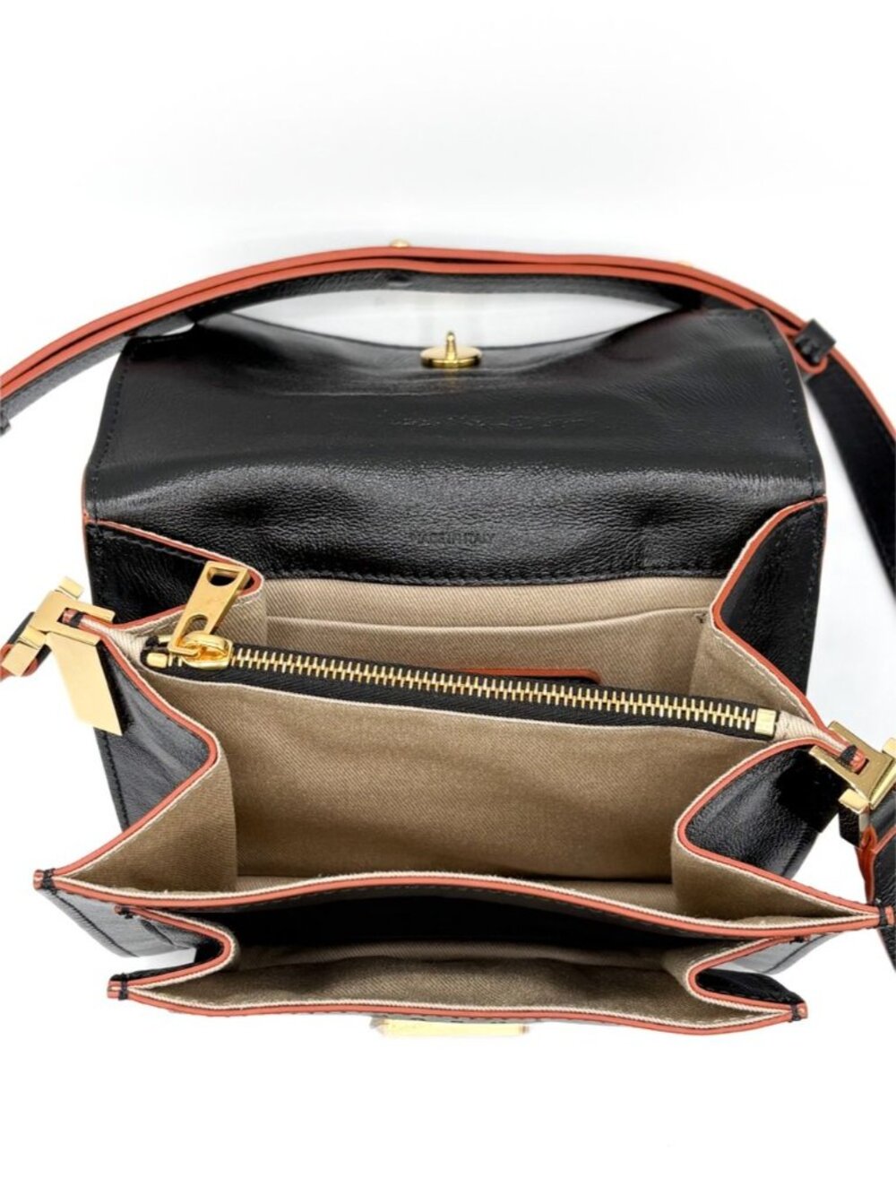 Marni Mini Trunk Bag Black Leather Crossbody Gold Hardware NWOT - Picture 8 of 13